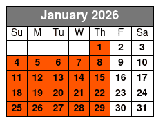 Sandbar & Island Hopping with Dolphins in Madeira Beach January Schedule