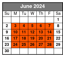 Mini-Boat Rental June Schedule