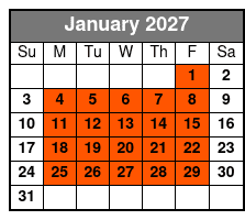 Mini-Boat Rental in Tampa Bay, FL January Schedule