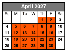 Mini-Boat Rental in Tampa Bay, FL April Schedule