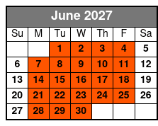 Tampa Bay, Mini-Boat 2 Hour Rental June Schedule