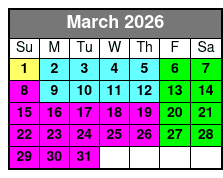 Busch Gardens Single Day Ticket  March Schedule
