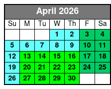 Busch Gardens Tampa April Schedule