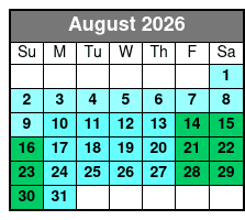 Busch Gardens Tampa August Schedule