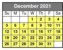 Busch Gardens & SeaWorld 2 Park 2 Day Combo Ticket December Schedule