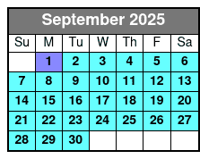 Busch Gardens & SeaWorld 2 Park 2 Day Combo Ticket September Schedule