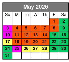 Busch Gardens & SeaWorld 2 Park 2 Day Combo Ticket May Schedule