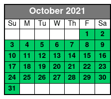 Busch Gardens & Aquatica 2 Park 2 Day Combo Ticket October Schedule