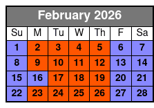 Busch Gardens & Aquatica 2 Park 2 Day Combo Ticket February Schedule