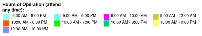 Busch Gardens Single Day Ticket   Color Key