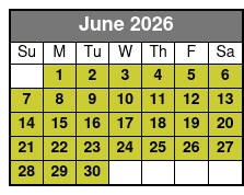 Adventure Island Tampa Water Park - Tampa FL June Schedule