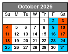 Adventure Island Tampa Water Park - Tampa FL October Schedule