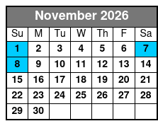 Adventure Island Tampa Water Park - Tampa FL November Schedule