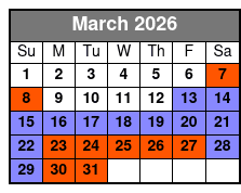 Adventure Island Waterpark Single Park Ticket March Schedule
