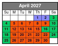 Adventure Island Waterpark Single Park Ticket April Schedule