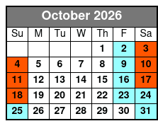 Adventure Island Waterpark & Busch Gardens Two Park Combo Ticket  October Schedule