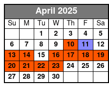 4 Hour Beach Tour in Tierra Verde April Schedule