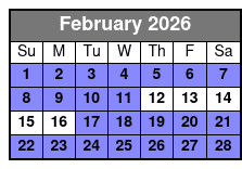 4 Hour Beach Tour in Tierra Verde February Schedule