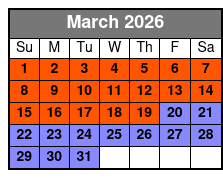 2 Hour Dolphin Tour and Speedboat Ride March Schedule