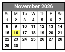 2 Hour Dolphin Tour and Speedboat Ride November Schedule