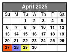 Downtown St Pete Meeting Point April Schedule