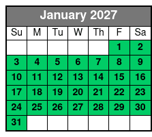 Private Trolley Pub W/ Bar+Mural Stops: Up to 15ppl January Schedule