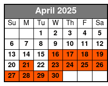 The Official Ybor City Ghost Tour April Schedule