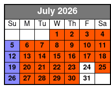 The Official Ybor City Ghost Tour July Schedule