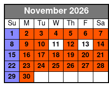 The Official Ybor City Ghost Tour November Schedule