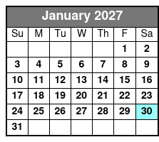 St. Pete Dolphin Watching and Island Sunset Cruise January Schedule