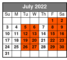 Starlite Majesty 1 1/2 - 2 Hour Sightseeing Cruise of Clearwater Beach, FL (No Meal Included) July Schedule