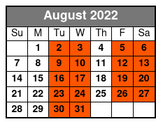 Starlite Majesty 1 1/2 - 2 Hour Sightseeing Cruise of Clearwater Beach, FL (No Meal Included) August Schedule