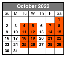 Starlite Majesty 1 1/2 - 2 Hour Sightseeing Cruise of Clearwater Beach, FL (No Meal Included) October Schedule
