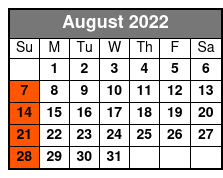Starlite Majesty 2 - 2 1/2 Hour Sightseeing Cruise of Clearwater Beach, FL (No Meal Included) August Schedule