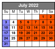 Starlite Majesty 2 1/2 - 3 Hour Sightseeing Cruise of Clearwater Beach, FL (No Meal Included) July Schedule