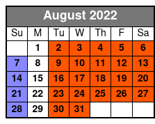 Starlite Majesty 2 1/2 - 3 Hour Sightseeing Cruise of Clearwater Beach, FL (No Meal Included) August Schedule