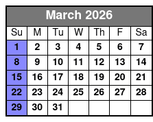 Starlite Majesty Lunch Cruise with Music Clearwater Beach (Lunch For Additional Cost) March Schedule