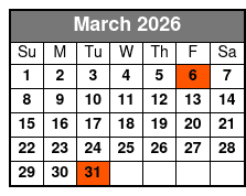 Starlite Majesty Dinner Cruise Clearwater Beach (Dinner For Additional Cost) March Schedule