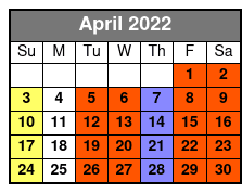 Starlite Majesty Cruises April Schedule