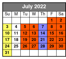 Starlite Majesty Cruises July Schedule