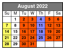 Starlite Majesty Cruises August Schedule