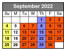 Starlite Majesty Cruises September Schedule