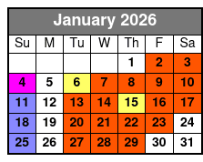 Tampa Lunch & Dinner Cruises aboard the Starlite Majesty of Clearwater Beach, FL January Schedule