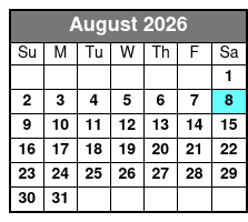 Tampa Lunch & Dinner Cruises aboard the Starlite Majesty of Clearwater Beach, FL August Schedule