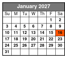 Tampa Lunch & Dinner Cruises aboard the Starlite Majesty of Clearwater Beach, FL January Schedule