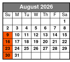 Starlite Infinity Dining Yacht - Daytime Cruise with Music (Lunch For Additional Cost) August Schedule