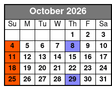 Starlite Infinity Dining Yacht - Daytime Cruise with Music (Lunch For Additional Cost) October Schedule