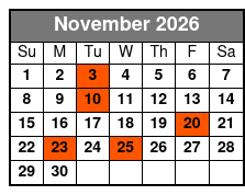 Starlite Infinity Dining Yacht - Daytime Cruise (Lunch For Additional Cost) November Schedule