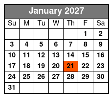 Starlite Infinity Dining Yacht - Daytime Cruise (Lunch For Additional Cost) January Schedule