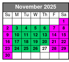 The Florida Aquarium: Entry Ticket November Schedule